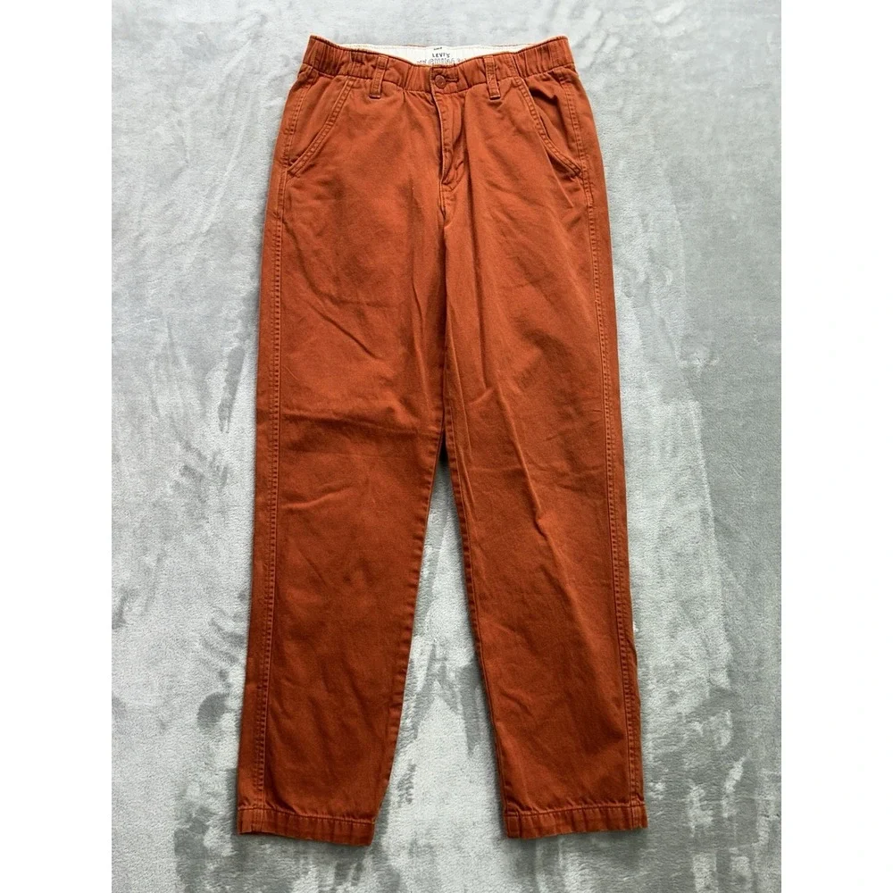 Levi's XX Chino EZ Pants Mens XS 26x31 Red Tapered Drawstring Golf Two Horse